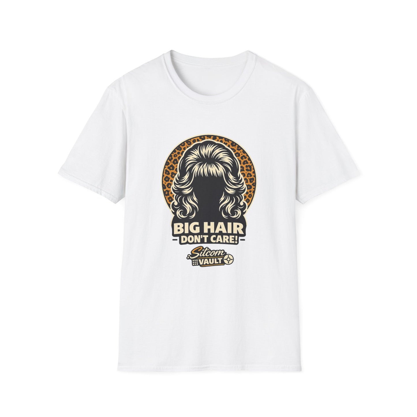 BIG HAIR – DON’T CARE!™  | Married with Children Inspired 90s Style T‑Shirt by The Sitcom Vault