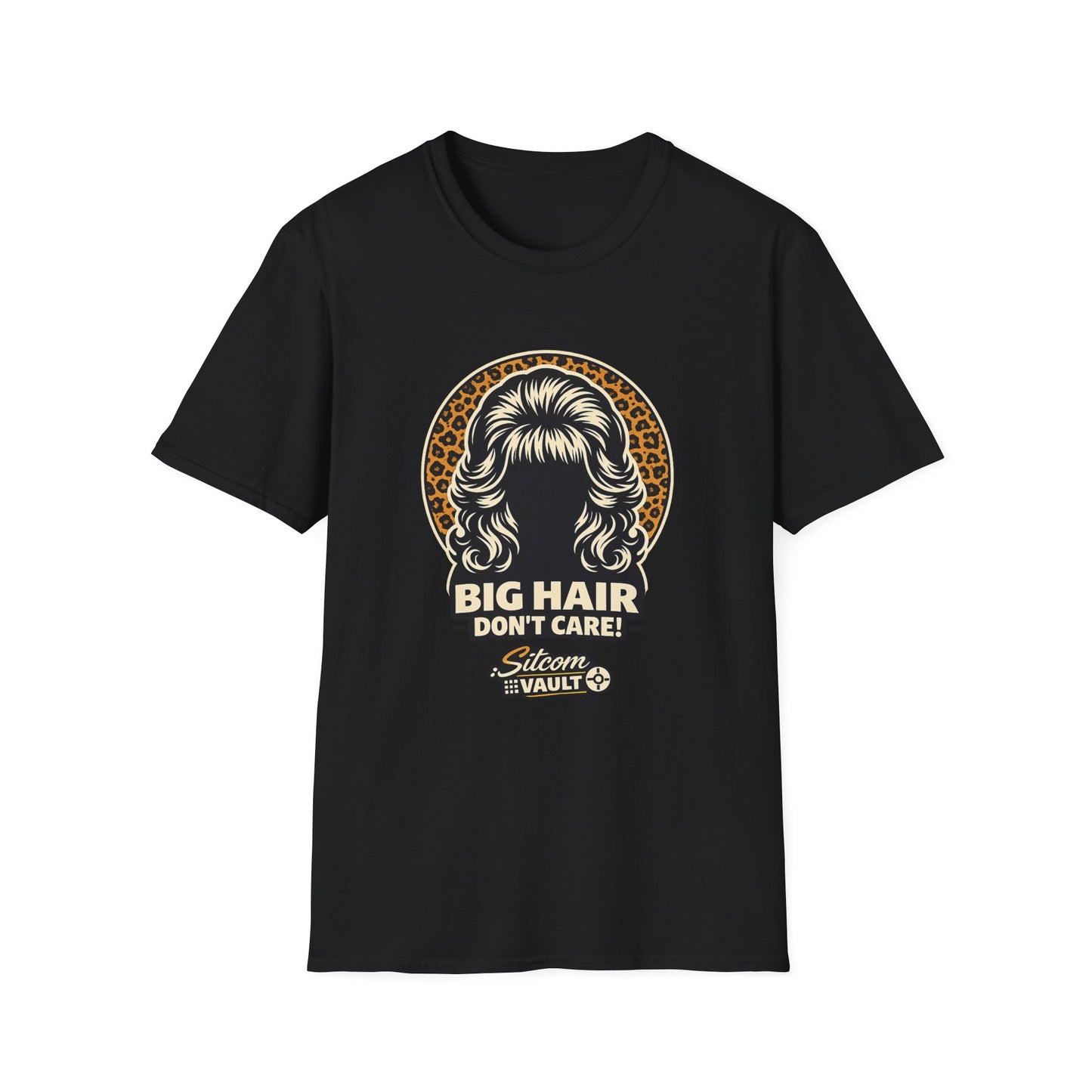 BIG HAIR – DON’T CARE!™  | Married with Children Inspired 90s Style T‑Shirt by The Sitcom Vault